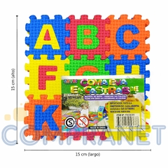 Goma Eva encastrable chico, x 27 piezas, letras del abecedario, 11778 - tienda online