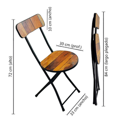 Silla Plegable Vintage Resistente moderna Multiuso - Compranet