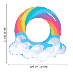 Imagen de Salvavidas Aro Inflable Aro Pileta, Con Glitters Sun Club, verano 12947