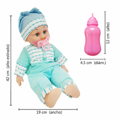 Imagen de Bebe Muñeco C/Sonido y Accesorios, Bebote Chico 13567