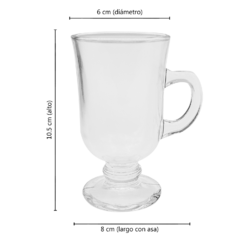 Taza Mug, Jarro de Capuccino, Café 120ml, x 6 u. 13256 - Compranet