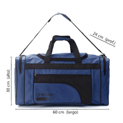 Bolso de Viaje Deportivo, Gym Checkin Tela reforzado 60x30 cm 13434 - Compranet
