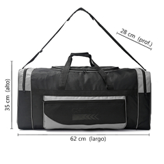 Bolso de Viaje Deportivo, Gym Checkin Tela reforzado 62x35 cm 13437 - Compranet