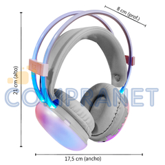 Auricular Inalámbrico RGB con luz y Micrófono, USB 13319 - comprar online