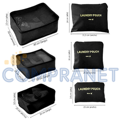 Set Organizador de Viaje x 6 piezas, Valija, Neceser, 13045 - Compranet