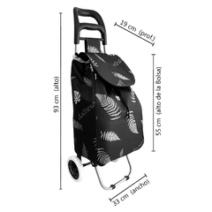 Imagen de Carrito de Compras Changuito Supermercado 2 ruedas Plegable 13409