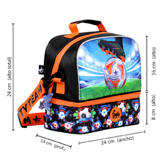 Lunchera Térmica Fútbol Botín Footy, 2 Compartimentos, 13623 - tienda online