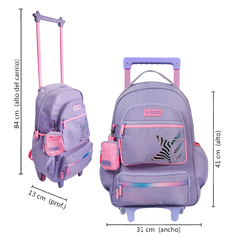 Mochila Footy 18 pulgadas, C/Carrito Big Kids Multipocket 13514 - tienda online