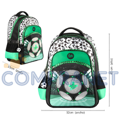 Mochila Footy 18 pulgadas, Espalda Champion, Luz Led, original Footy, Fútbol 12929 - comprar online