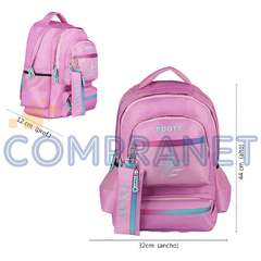 Mochila escolar Footy 18 pulgadas, Espalda, Big Kids Star, original Footy, 12919 - tienda online