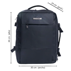 Mochila Porta Notebook Clásica, 18” Pierre Cardin Reforzada USB 13528 - comprar online