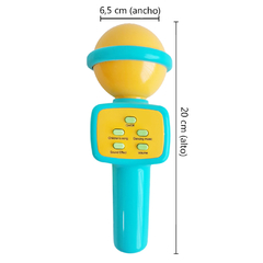 Micrófono Infantil, con Luz y Sonido, modifica la voz, melodías 13608 - Compranet