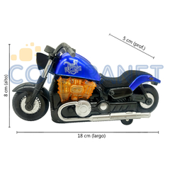 Moto Chopera C/Luz y Sonido, choca y sigue a pilas 13196 - Compranet