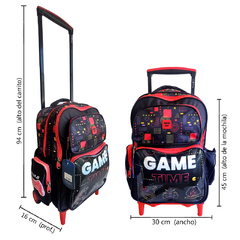 Imagen de Mochila 18 pulgadas, C/Carrito Game Time 3 ruedas Owen Kids 13657