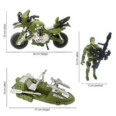 Set Militar, con soldados, armas y accesorios, 12836 - tienda online