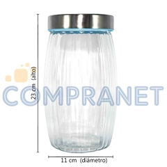 Tarro de Vidrio con Tapa - Cap 1900cc 11381 - comprar online