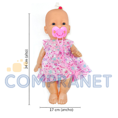 Bebe Real Muñeco Recién Nacido Zizinha, con Accesorios 12699