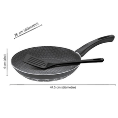 Sartén con espátula París Tramontina, 26 cm con aluminio y Teflón, 11943