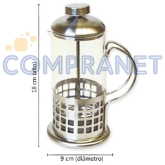 Cafetera con embolo, Prensa francesa, de vidrio 11386