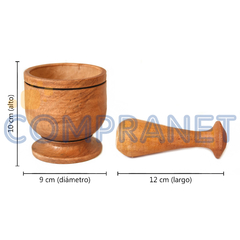 Mortero Chico de Madera Algarrobo 11617 - tienda online