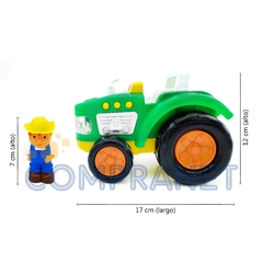 Imagen de Tractor con Granjero didáctico con Luz y sonido 11792