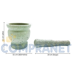 Mortero grande PVC, con machacador, 11755 - Compranet