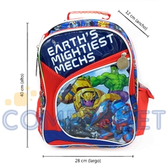 Mochila Escolar Avengers 16 pulgadas, de espalda, Cresko 12143