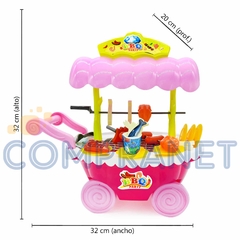 Carrito Parrilla de Barbacoa C/Luz y Sonido 55 piezas, 12537 - comprar online