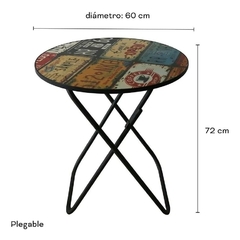 Mesa Plegable Redonda 60cm 11017 en internet