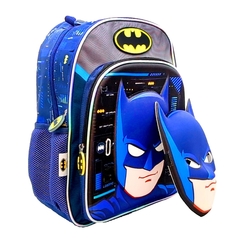 Mochila “Batman”, 16 pulgadas, Incluye máscara, de espalda, Original Cresko 12309