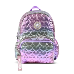 Mochila Footy Puffer Tornasolada, 16 pulgadas, espalda, original 12670