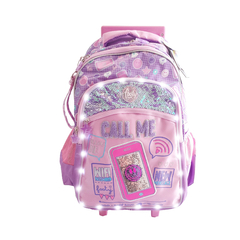 Mochila Footy 18 pulgadas, C/Carrito Call Me, Luz Led, original Footy, 12924 en internet