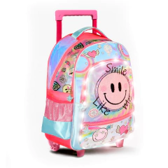 Mochila Footy “Smile” C/Carrito, 18 Pulgadas, Luz Led, original 12665 - comprar online