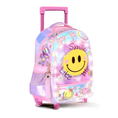 Mochila Footy “Smile” C/Carrito, 18 Pulgadas, Luz Led, original 12665 - Compranet