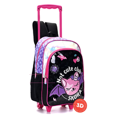Mochila escolar “Not Cute Club” 16´´, C/Carro Skora infantil 13580 - comprar online