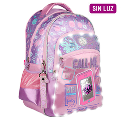 Mochila Footy 18 pulgadas, Espalda Call Me, SIN LUZ, 12925