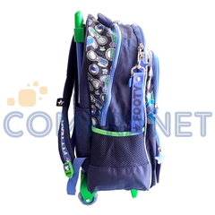 Imagen de Mochila Footy 18 pulgadas, C/Carrito Game Zone, Luz Led, original Footy, 12931