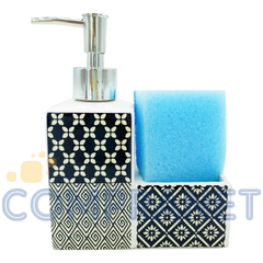 Dispenser de detergente porta-esponja, incluye esponja de cocina, 11935 - tienda online