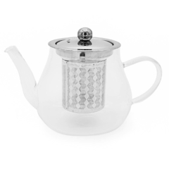 Tetera de Vidrio con infusor de acero inoxidable, 600ml, 11891 - comprar online
