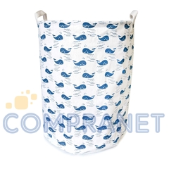 Canasto de tela rígida estampada, impermeable con tapa, 12037 - comprar online