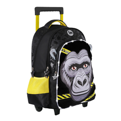 Mochila Footy 18 pulgadas, C/Carrito Gorila, Luz Led, original Footy, 13632