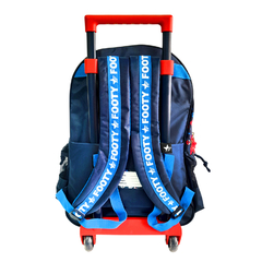 Mochila Footy 18 pulgadas, C/Carrito Game On, Luz Led, original Footy, 13630