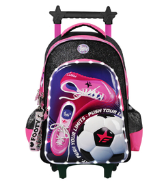 Mochila Footy 18 pulgadas, C/Carrito Pelota Botín Nena, Luz Led Footy, 13624 - comprar online