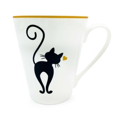 Taza Cónica Mug Jarro para te/café, Deco Gatitos 11840