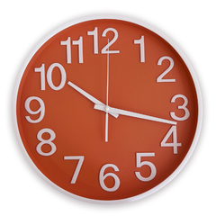 Reloj de pared, analógico 35 cm, diámetro, PVC 13361 - Compranet