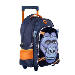 Mochila Footy 18 pulgadas, C/Carrito Gorila, Luz Led, original Footy, 13632
