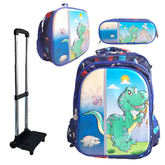 Kit Mochila + Lunchera + Cartuchera 15 pulgadas, C/Carrito desmontable, 12891 - comprar online
