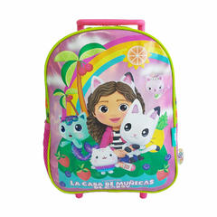 Imagen de Mochila escolar para Jardín 12 pulgadas, Con carro “Gabby” de Wabro 13006
