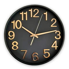 Reloj de pared, analógico 35 cm, diámetro, PVC 13361 - comprar online