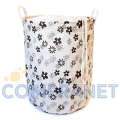 Imagen de Canasto de tela rígida estampada, impermeable con tapa, 12039